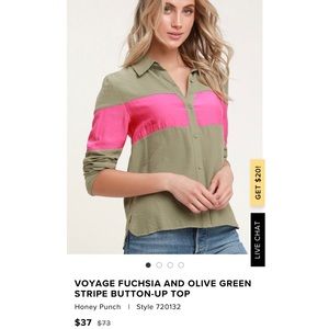 Lulu’s blouse brand NWT - Fits like MEDIUM